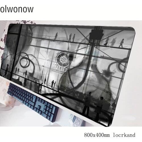 Portal 2 mouse pad gamer 80x40cm gaming mousepad hot sales notbook desk mat High-end padmouse games pc gamer mats gamepad