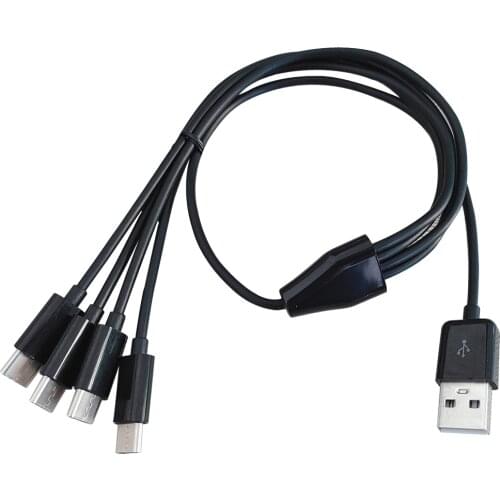 50cm 4 in 1 USB type C charger cable power 4 type c devices at once