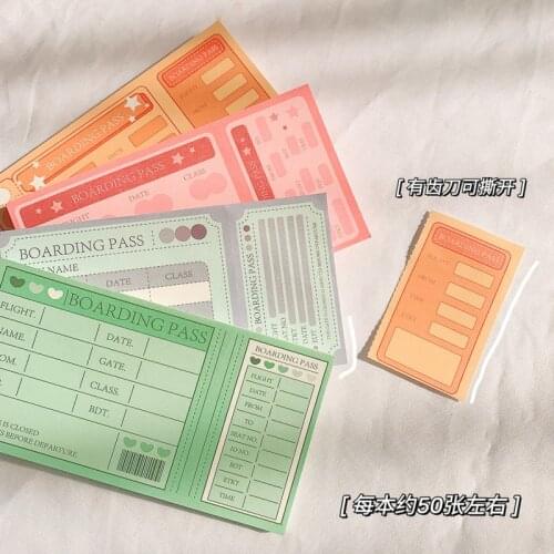 Kawaii Wind Memo Pad Girl Heart Student Stationery Small Notebook Cartoon Tearable Memo Office School Supplies planner stickers