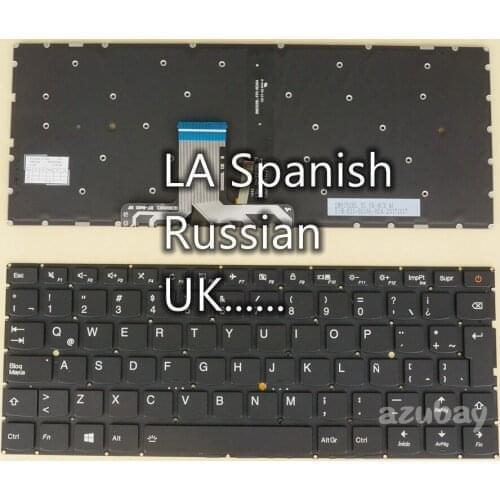 LA Spanish Russian UK Keyboard For Lenovo Ideapad 710s plus-13isk, 710s plus-13ikb / touch SN20K82333 SN20K82426 PM2CB Backlit