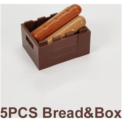 Bread&Container Box Building Blocks Compatible Major Brand Kids Assembled Toys 30150 Early Learning MOC Handmade Design