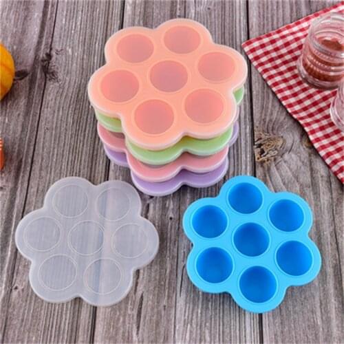 Baby Food Container Infant Fruit Milk Storage Box Freezer Tray Crisper Edible Silicone Ice Tray Mold Baby and Children Food Box