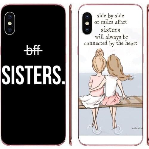 Best Friends Bff Sisters For Xiaomi CC9 CC9E Mi 3 4 4i 5 5S 6 6X 8 9 SE Play Plus Pro Lite A1 Mix 2 Note 3 Mobile Cases