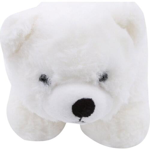 Cute White Gray Plush Polar Bear Toys Baby Kids Playmate Stuffed Animal Lovely Cartoon Plush Animal Toy Gift for Children