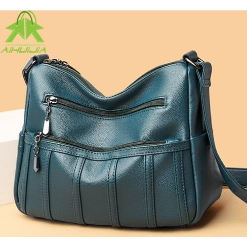 Fashion Women High Capacity Shoulder Bag Pu Leather Luxury Handbags 2021 New Designer Simplicity Shoulder Crossbody Bag Female