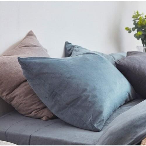 Nordic winter velvet pillowslip coral fleece single pillowcase single flannel single product one-pair package polyester fiber