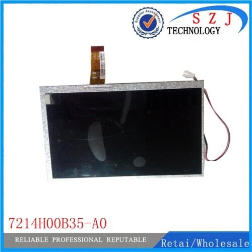 New 7 inch 26PIN TFT LCD Display GPS Analog Screen for HannStar 7214H00B35-A0 Cable LED Backlight Free Shipping