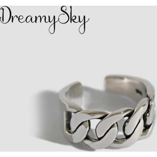 Punk Vintage Hollow Chain Rings For Women Boho Female Charms Jewelry Men Antique Knuckle Ring Fashion Party Gift