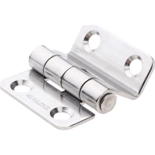 High Polished 316 Stainless Steel Strap Hinge Door Hinge Flush Mount Deck Hardware for Marine Boat Yacht RV Caravan