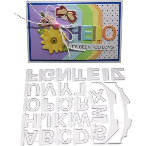Cutting Dies 26 creative letters / free combination words / bookmarks / decoration Greeting metall schneiden stirbt neue 2019