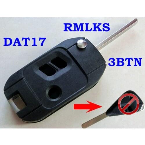 RMLKS Replacement Modified Flip Folding Remote Key Case Shell For Legacy For Outback DAT17 Uncut Blade Key Fob