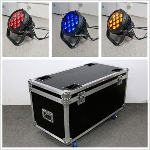 Roadcase) 6Lights 12x18w 6in1 rgbwa+uv led par dj pro led par can ip65 par led