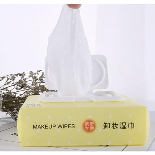 50 Sheets Facial Cosmetic Remove Wipes Makeup Remover Cleansing Towelettes