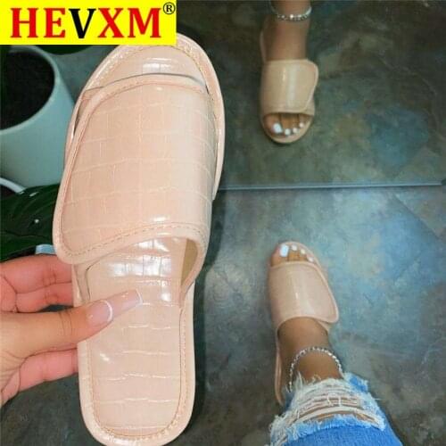 2020 Summer New Beach Platform Sandals Solid Shoes Female Comfy Slip-on Slippers Fashion Slides Low Heels Casual Shoes For Women