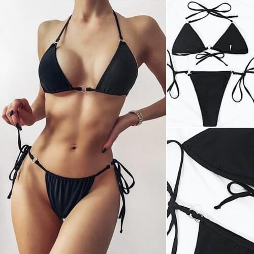 Sexy Bikini Women Swimsuit Halter Push Up Swimwear Female Brazilian Bathing Suit Summer Beach Wear Swimming Suit