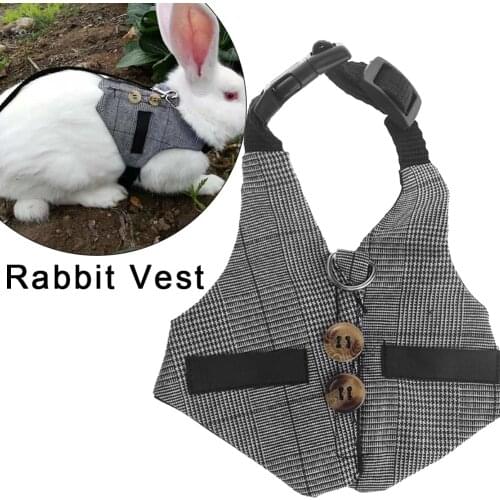 Pet Mesh Soft Vest Harness With Leash Small Animal Vest Lead For Hamster Rabbit Bunny Small Animal Pet Accessories Small Animal