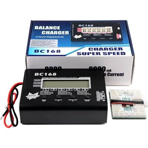 BC168 8A High Speed Lithium Battery Balance Chargers LCD Intellective Balance Charger Super Speed LCD Discharger For Rc Toys