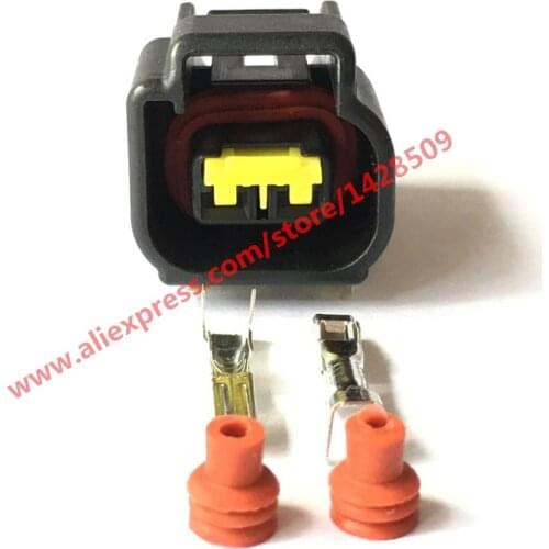 10 Sets Furukawa FW-C-2F-B 2 Pin Ignition Coil Wire Harness Female Waterproof Auto Connector Ford Focus