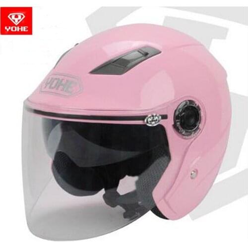 2017 Summer sunscreen YOHE Double lens Motorcycle helmets YH-837R Half face motorbike helmets electric safety helmets