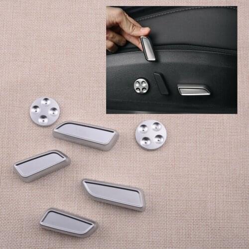 6pcs/Set Car Seat Adjust Knob Switch Button Decorative Cover Trim Accessories Fit for Tesla Model 3 Y Styling