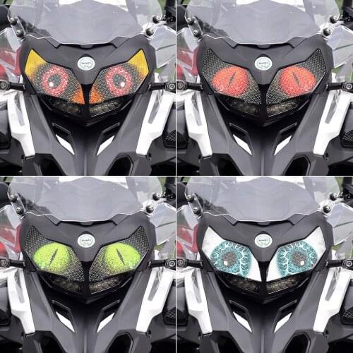 Motorcycle accessories headlight protection sticker Front Fairing Headlight Sticker Guard Sticker for Benary TRK502 All years