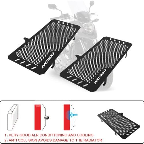 Motorcycle Aluminum Radiator Grille Guard Cover Protection For HONDA NC700 NC750 X/S NC700S NC700X NC750X NC750S 2012-2018