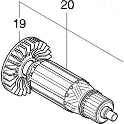 Armature 510230-0 220-240V Rotor For Makita M9100B MT912
