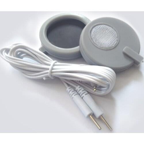 Digital Meridian Physiotherapy Massager General Guide Electrode 1cable + 2pcs Electrotherapy Cup pads Pulse Massage Pot Sticker