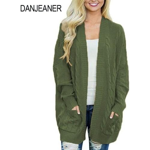 Женские кардиганы больших размеров DANJEANER China At AliExpress