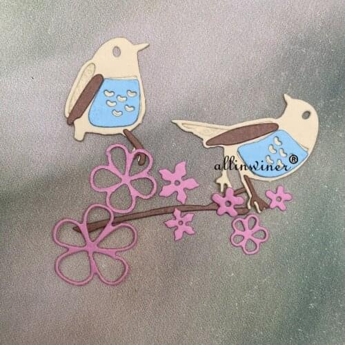 Birds flowers decoration Metal Cutting Dies for DIY Scrapbooking Album Paper Cards Decorative Crafts Embossing Die Cuts