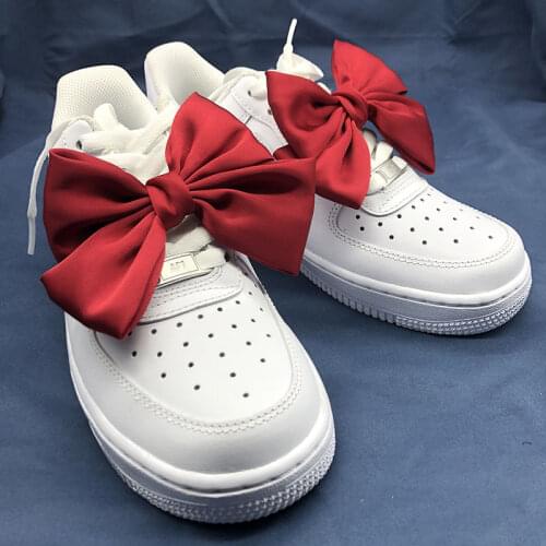Bowtie DIY Designer Shoes Charms for Sneaker Fashion Red Bow Shoes Decoration Cute All-match Women Sneaker Charms New Hot Sale