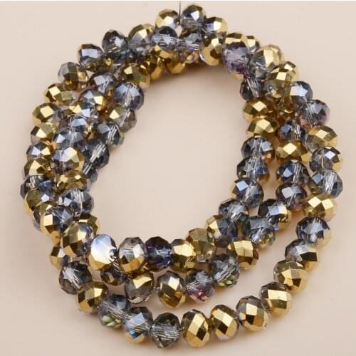 6mm Rondelle Glass Beads for jewelry making