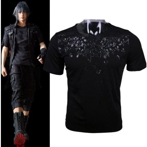 Final Fantasy XV Noctis Cosplay T-shirt Anime FF15 Men T Shirt costume cotton Short Sleeve Tshirt Tops Tee