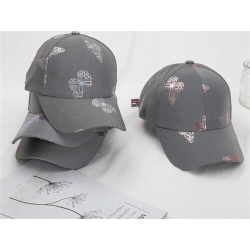 Acrylic Fiber Gorras Night Light Effect Men Women Baseball Hat Mens Snapback Cap strap Adjustable Outdoor Travel Trip Hat