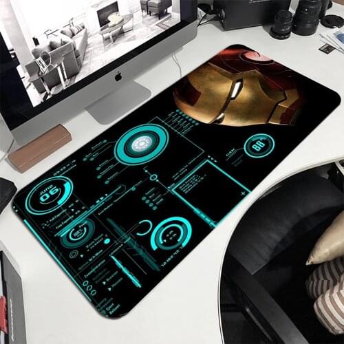 MRGLZY Gaming Mouse Pad Carpet Laptop Table Mat Best Seller Mouse Pads Iron Man Jarvis Keyboard Rest Mousepad Computer Mat