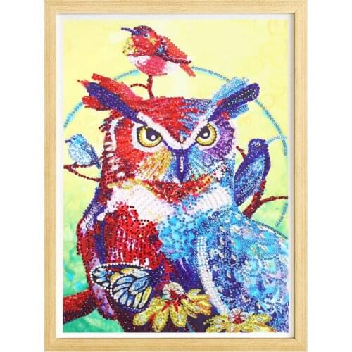 Pintura diamante redondo 5D animal DIY punto de cruz iris mosaico pintura decorativa para el hogar regalo acaba de llegar