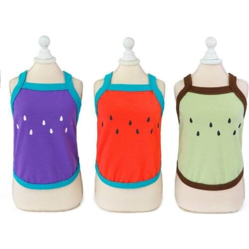 Summer Dogs Vest Fruit Watermelon Print Dog Clothes Puppy Chihuahua Pets Clothing For Small Medium Dogs Costume