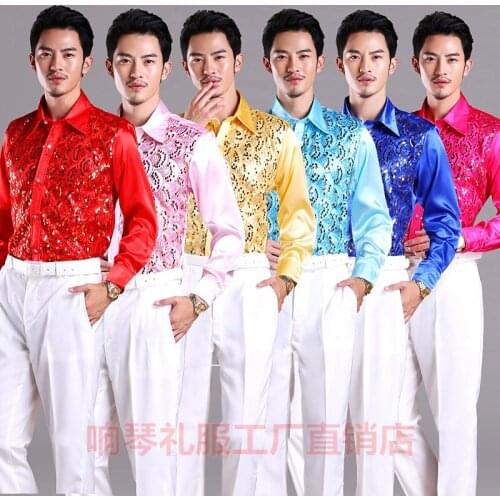 Longqibao Men's Tuxedo Shirts