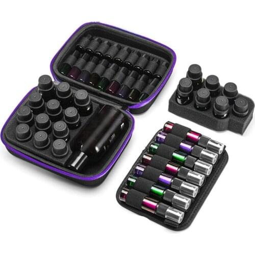 Combination Essential Oil Storage Bag 10 Bottles 10ML Perfume Oil Essential Oil Storage Box Travel Case Portable Carrying Holder