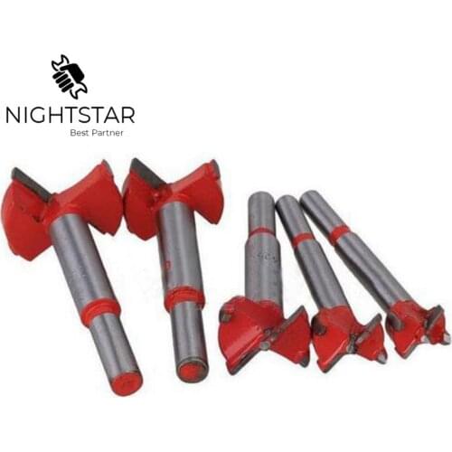 5pcs Drill Bits Forstner Auger Drill Bits Set Woodworking Hole Saw Wooden Wood Cutter Drill 16 20 25 30 35mm