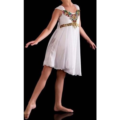 New Elegant Lyrical Modern Dance Ballerine Dress Swan Lake Ballet Costume Sky Blue Pink White Red Ballet Clothes For Kids