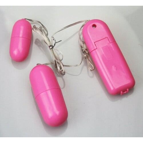 New Double Jump Egg Vibrator Great Dual Bullet Vibrator Clitoral G Spot Stimulators anal butt plug backyard egg sex toy