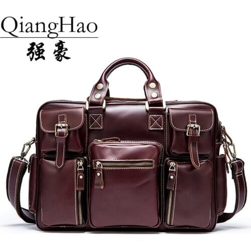 Мужские классические сумки QIANGHAO China At AliExpress