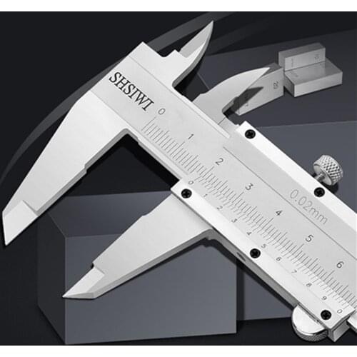 SH-5108 Vernier Caliper 0-150/200/300mm Mechanical Line Card Inner Diameter Outer Measurement