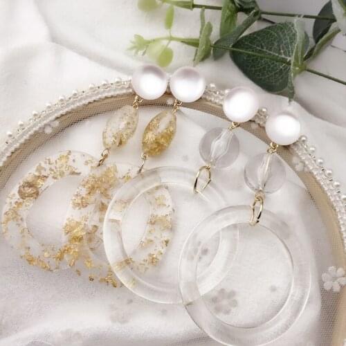 Long thin face earrings ring fashion temperament joker new Europe and the United States, Japan and South Korea