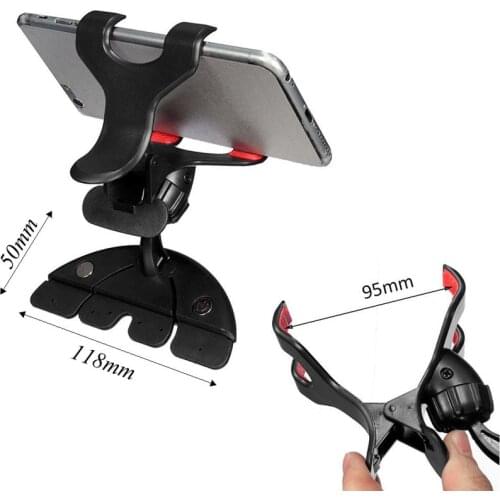360 Universal Car CD Slot Holder Clip Mount Cradle Stand For Mobile Phones GPS