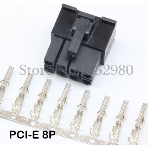 30 Set ATX 4.2mm Connector 5557 PC Graphics Card PCI-E GPU-8Pin Male Housing Power Plug with Terminals