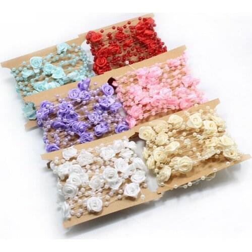 5Meters Pearl Chain for Handmade Rose Wedding Party