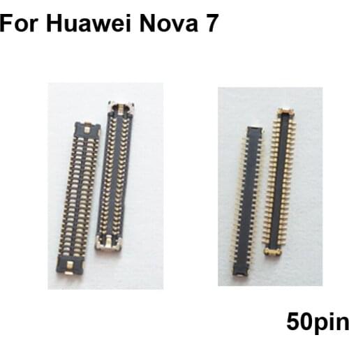 2pcs Dock Connector Micro USB Charging Port FPC connector For Huawei Nova 7 logic on motherboard mainboard Nova7
