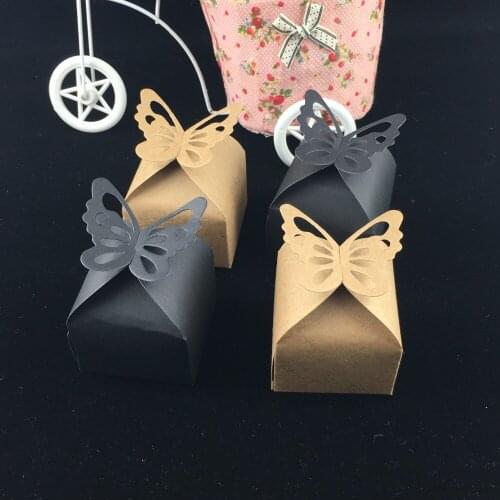 20pcs/lot Kraft paper box for packaging handmade soap paper boxes/candy gift box and butterfly box packing wedding gift
